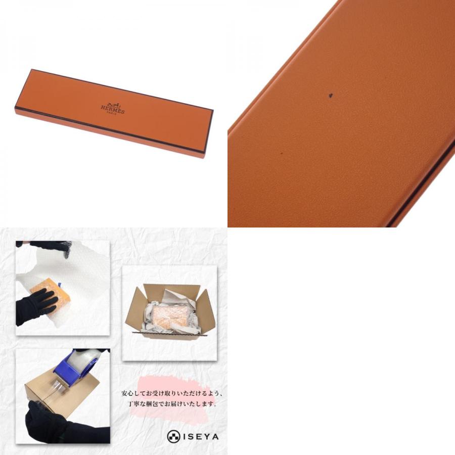 エルメス HERMES セリエ ルーピング ソルド品 ブレスレット レザー ブラウン ブラック シルバー金具 レディース メンズ【中古】【Aランク】_9