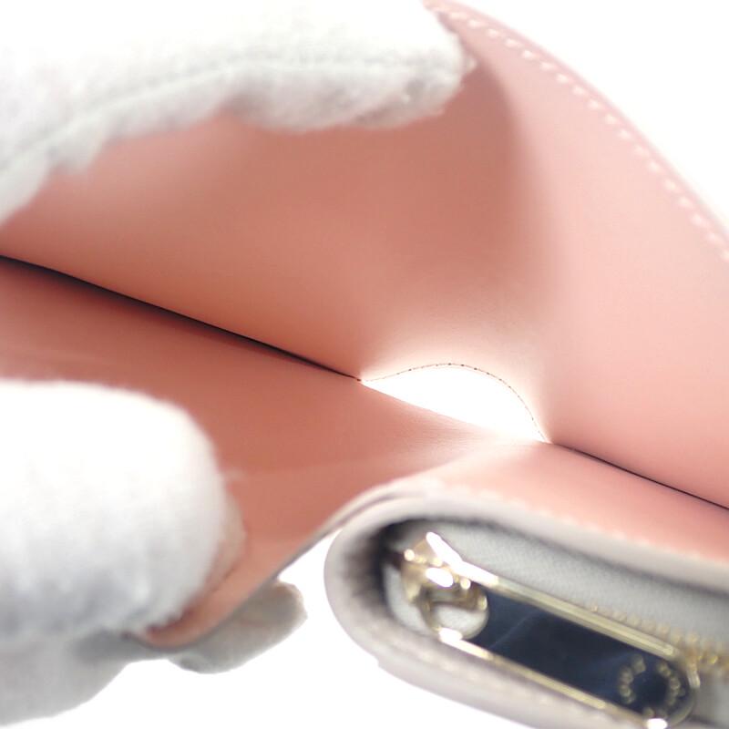 ルイヴィトン LOUIS VUITTON ポルトフォイユ・クレア M13470 二つ折り財布 モノグラムマヒナ ブルームグレー ピンク【中古】【Aランク】の画像