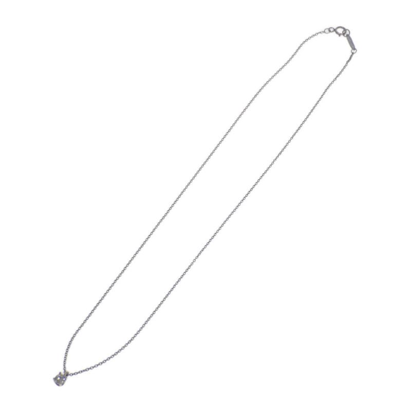 ティファニー TIFFANY&Co. ソリティアペンダント ネックレス 美品 Pt950 プラチナ ダイヤモンド シンプル  レディース【中古】【Aランク】の画像