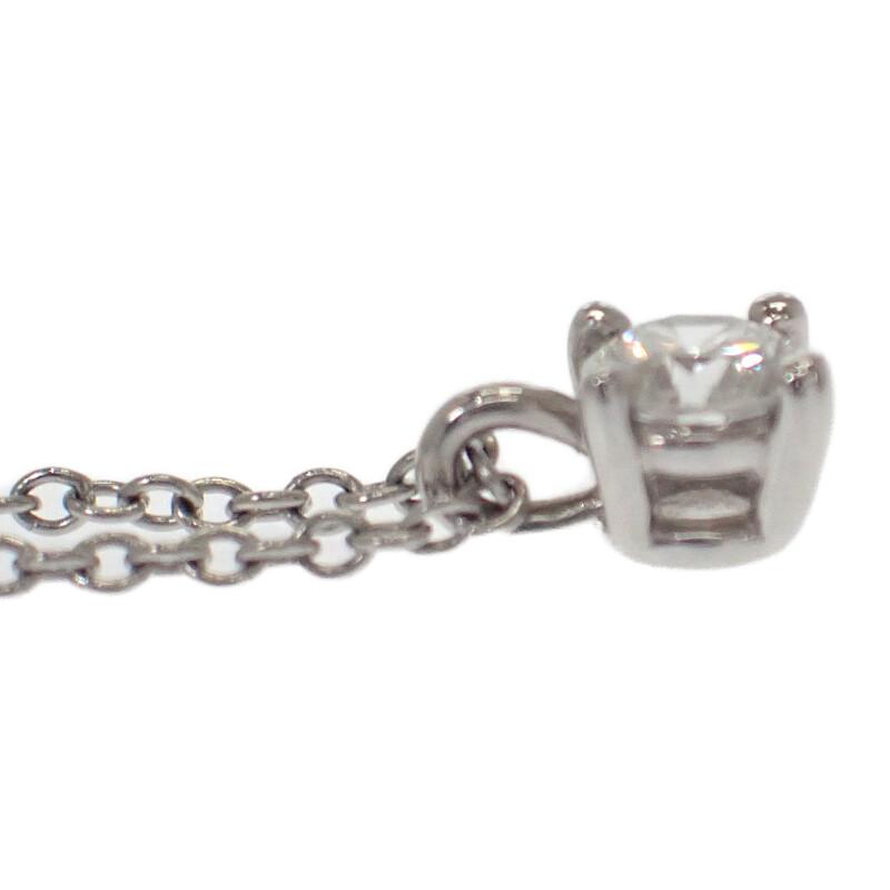 ティファニー TIFFANY&Co. ソリティアペンダント ネックレス 美品 Pt950 プラチナ ダイヤモンド シンプル  レディース【中古】【Aランク】の画像
