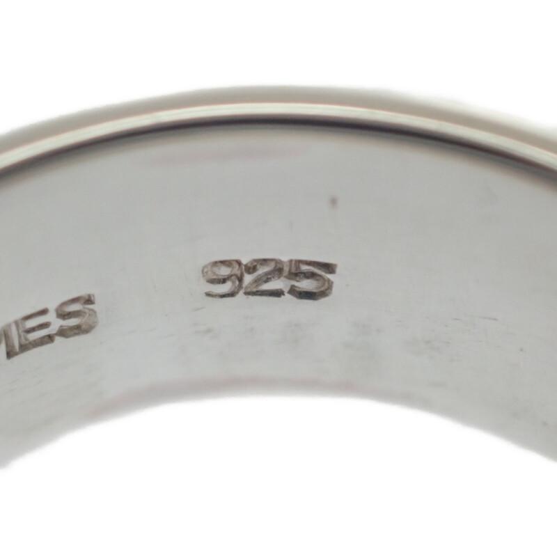エルメス HERMES Hロゴ 15号 リング シルバー925 K18YG イエローゴールド レディース メンズ【中古】【Aランク】の画像