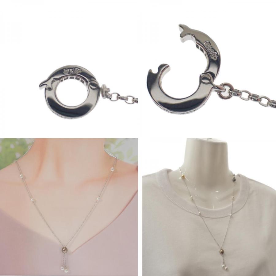 MIKIMOTO（ミキモト） ステーション ネックレス アコヤ真珠 K18 