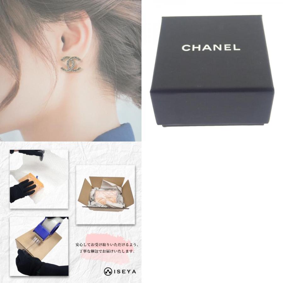 シャネル CHANEL ココマーク ピアス メタル ストラス ゴールド  箱付 ギフト レディース【中古】【Aランク】の画像