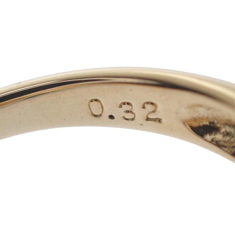タサキ TASAKI フラワーモチーフ 小花 11号 リング K18イエローゴールド 18金 ルビー ダイヤモンド 0.32ct レディース【中古】【Aランク】の画像
