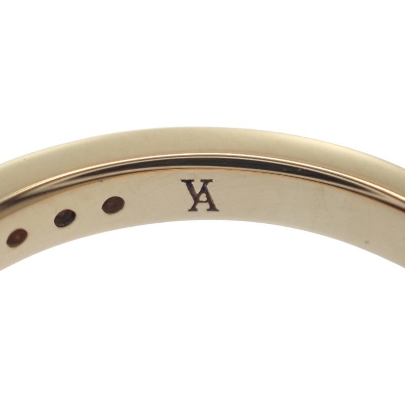 ヴァンドーム ハーフ エタニティ 7号 リング  刻印あり 資産 K18イエローゴールド 18金 ダイヤモンド 0.13ct【中古】【Aランク】の画像