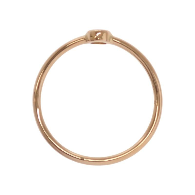 ティファニー TIFFANY&Co. ウェーブ シングルロウ 8号  60016977 リング 18金 K18ピンクゴールド ダイヤモンド【中古】【Aランク】の画像
