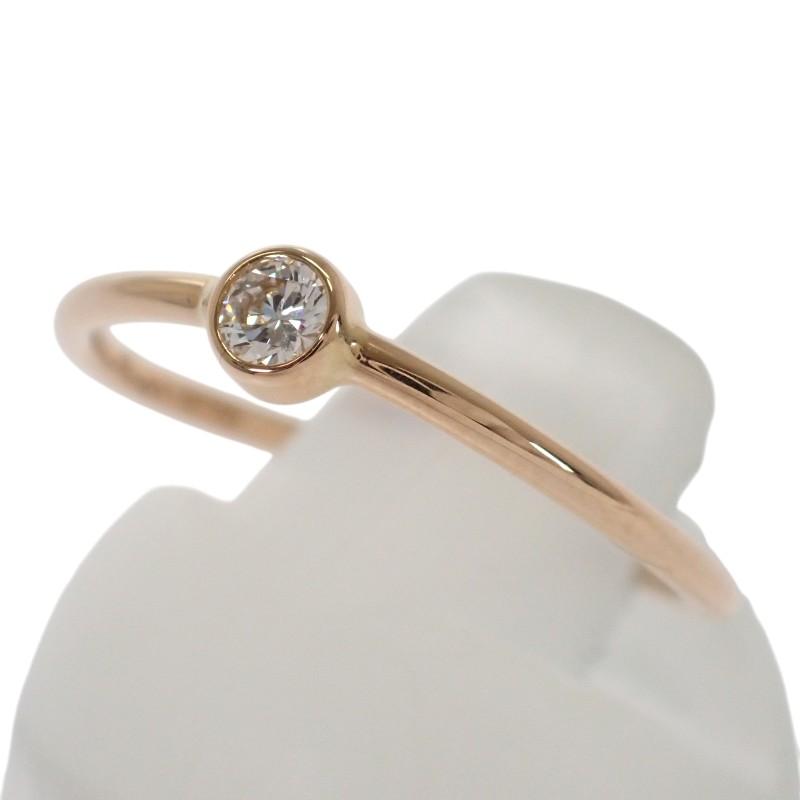 ティファニー TIFFANY&Co. ウェーブ シングルロウ 8号  60016977 リング 18金 K18ピンクゴールド ダイヤモンド【中古】【Aランク】の画像
