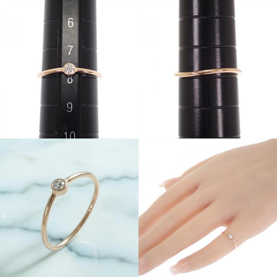 ティファニー TIFFANY&Co. ウェーブ シングルロウ 8号  60016977 リング 18金 K18ピンクゴールド ダイヤモンド【中古】【Aランク】の画像