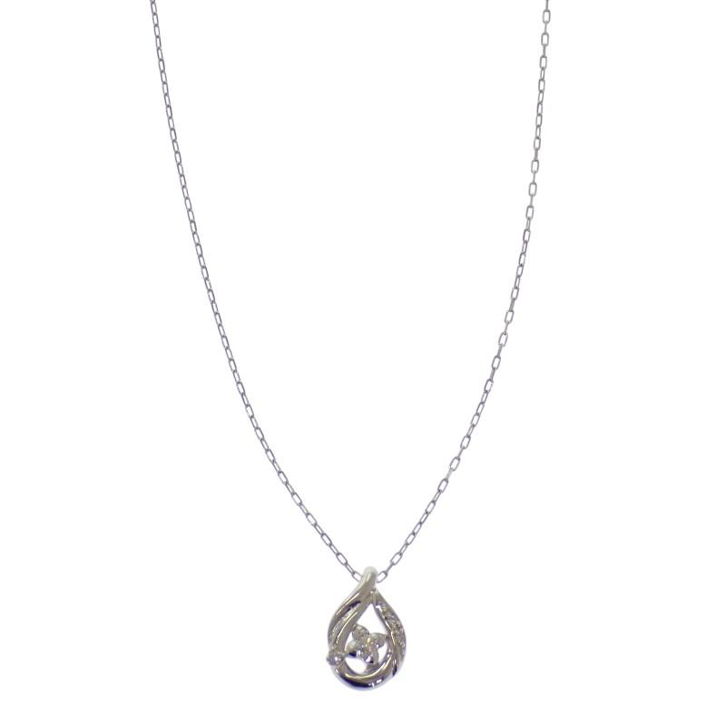 ヨンドシー 4℃ 2015年 クリスマス限定 ネックレス ペンダント K18ホワイトゴールド K18 18金 ダイヤモンド レディース【中古】【Aランク】_1