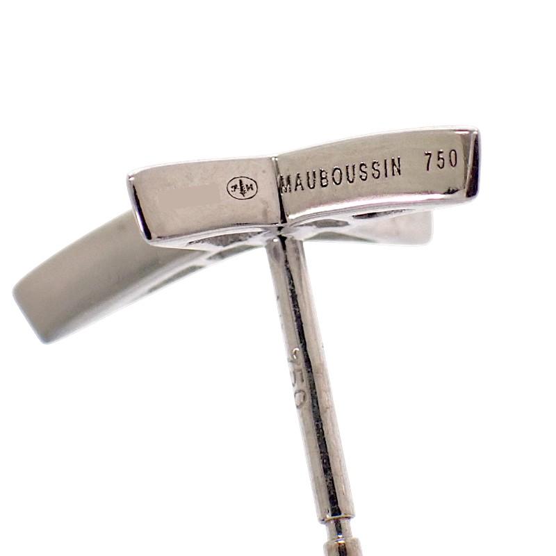 モーブッサン MAUBOUSSIN フレンチ・ヴァランティン EA0393WGDI ピアス 18金 K18ホワイトゴールド ダイヤモンド【中古】【Aランク】の画像