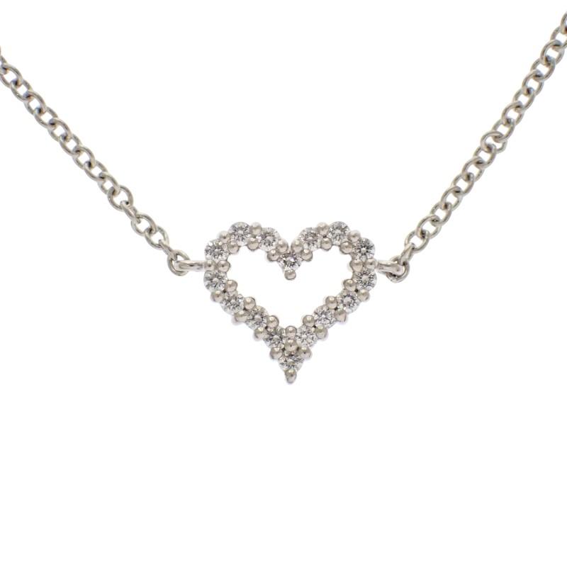 ティファニー TIFFANY&Co. センチメンタルハート ブレスレット Pt950プラチナ レディース ミニ ジュエリー かわいい【中古】【Aランク】の画像
