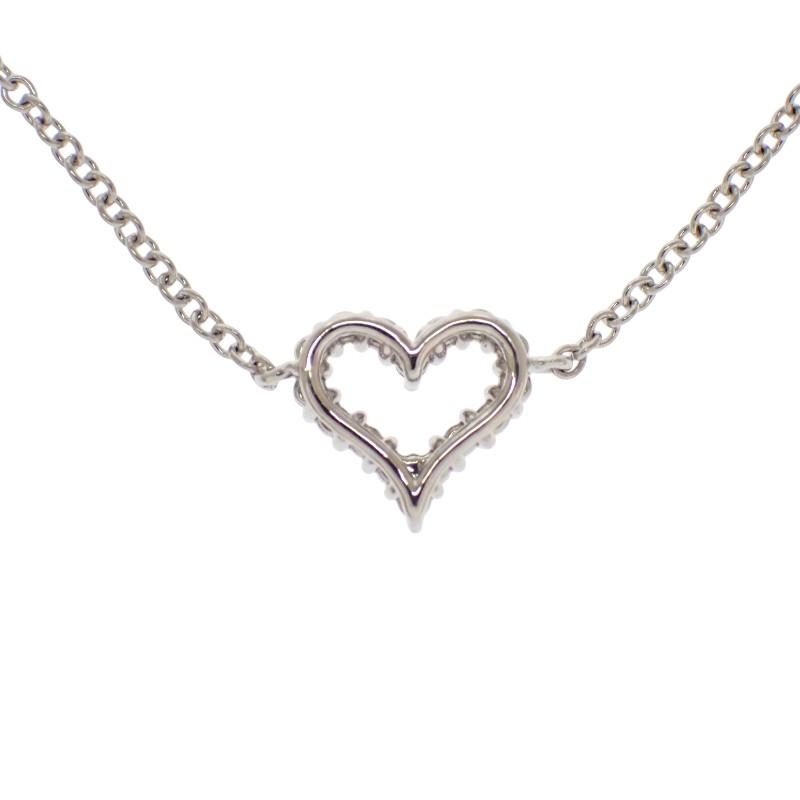ティファニー TIFFANY&Co. センチメンタルハート ブレスレット Pt950プラチナ レディース ミニ ジュエリー かわいい【中古】【Aランク】の画像