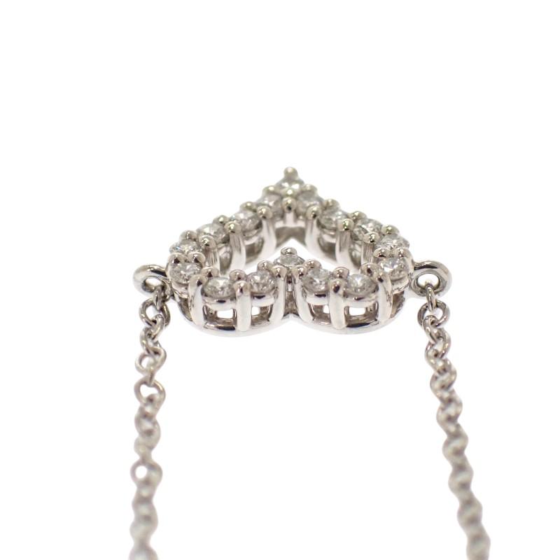 ティファニー TIFFANY&Co. センチメンタルハート ブレスレット Pt950プラチナ レディース ミニ ジュエリー かわいい【中古】【Aランク】の画像