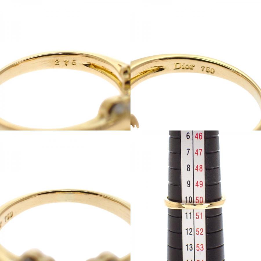 ディオール Dior リング 指輪 K18イエローゴールド 18金 レディース ジュエリー アクセサリー かわいい【中古】【Aランク】の画像