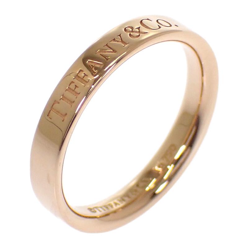ティファニー TIFFANY&Co. フラット バンド リング 8.5号 指輪 美品 18金 K18ピンクゴールド レディース【中古】【Aランク】の画像