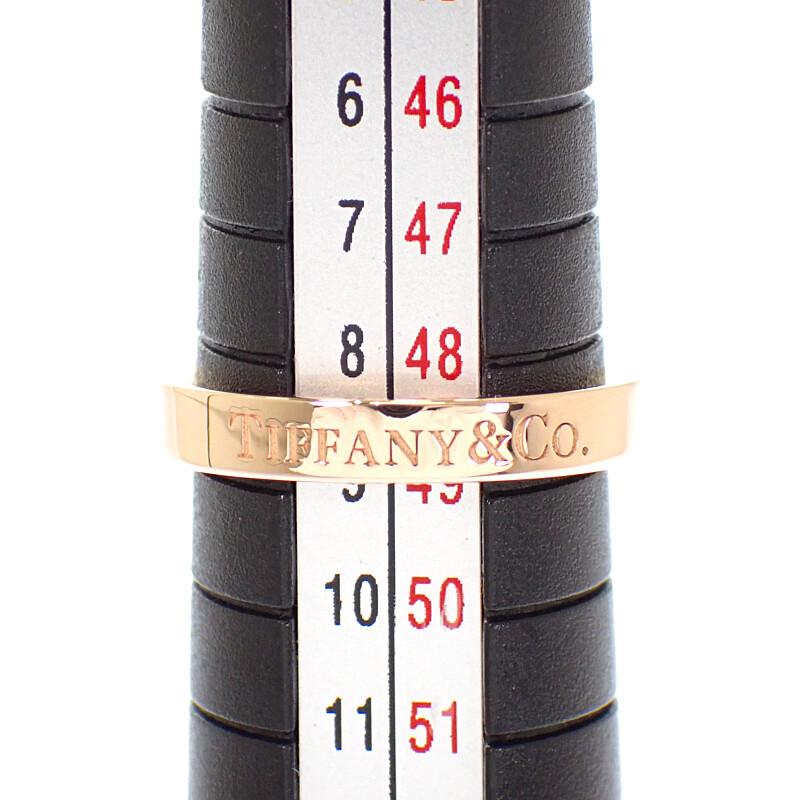 ティファニー TIFFANY&Co. フラット バンド リング 8.5号 指輪 美品 18金 K18ピンクゴールド レディース【中古】【Aランク】の画像