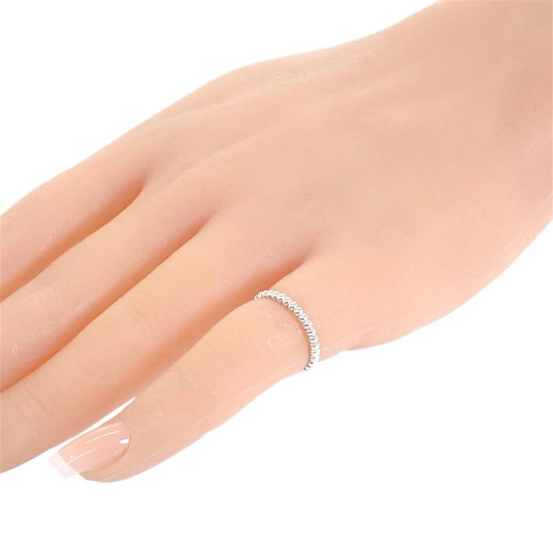 ヴァンクリーフ＆アーペル Van Cleef & Arpels ペルレ ゴールドパール 6号 VCARPJME46 美品 指輪 リング K18WG ＃46【中古】【Aランク】の画像