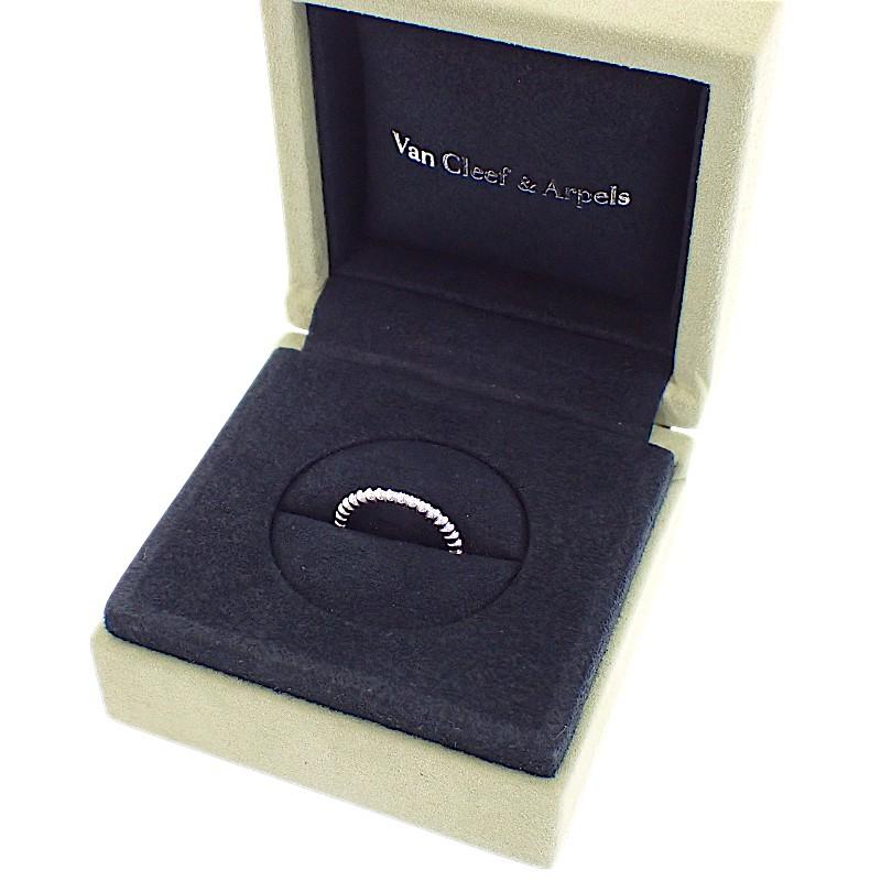 ヴァンクリーフ＆アーペル Van Cleef & Arpels ペルレ ゴールドパール 6号 VCARPJME46 美品 指輪 リング K18WG ＃46【中古】【Aランク】の画像