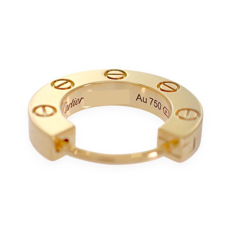 カルティエ CARTIER LOVE シングル オンライン限定 B8301423 ピアス 18金 K18イエローゴールド レディース【中古】【Aランク】の画像