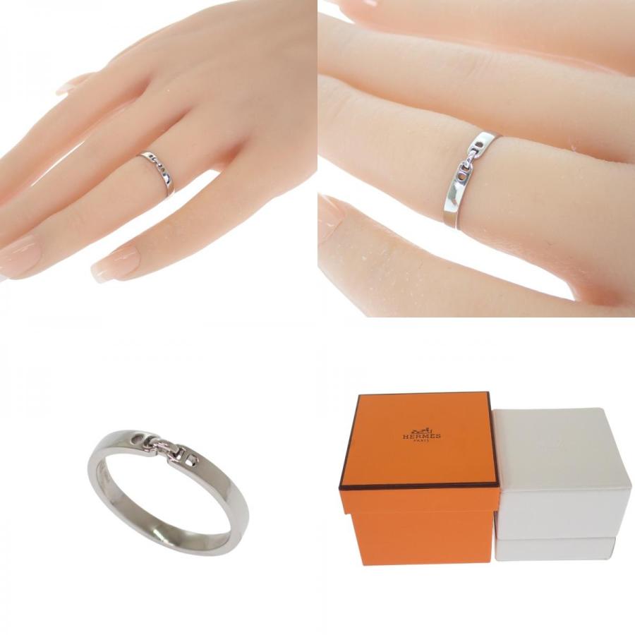 エルメス HERMES エヴァー・シェーヌダンクル 9号 リング 指輪 Pt950プラチナ レディース ジュエリー 人気 上品【中古】【Aランク】の画像