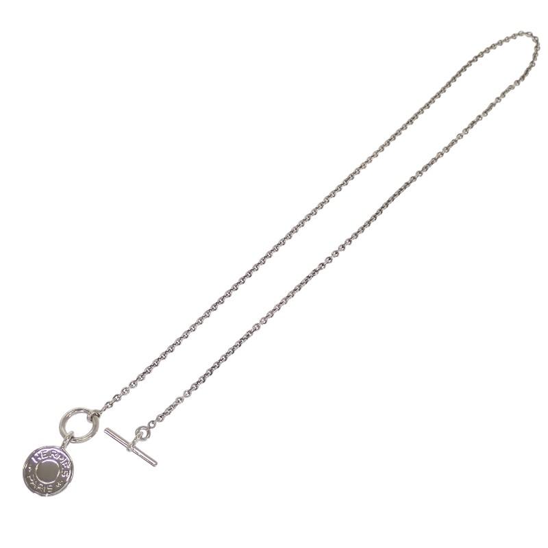 エルメス HERMES アミュレット エクスリブリス H104143B ネックレス シルバー925 レディース ユニセックス【中古】【Aランク】の画像