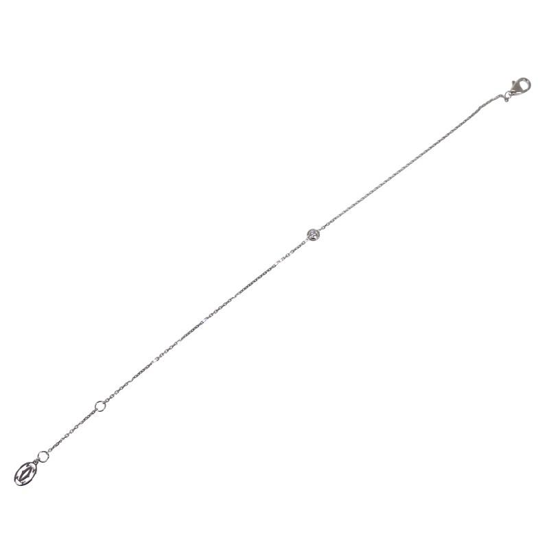カルティエ CARTIER ダムール XS B6045517 ブレスレット K18ホワイトゴールド 18金 ダイヤモンド 保証書付き 定番 人気【中古】【Aランク】の画像