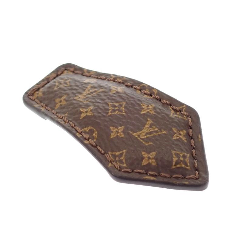 ルイヴィトン LOUIS VUITTON バレッタ・LVバックステージミニ M02185 ヘアクリップ モノグラム ブラウン レディース【中古】【Aランク】の画像