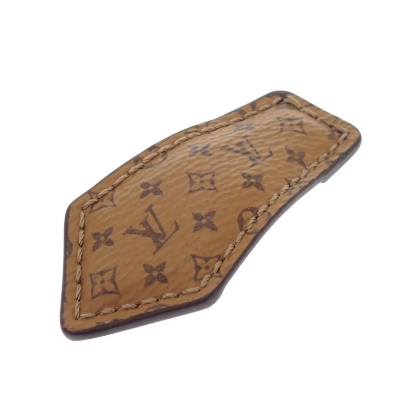 ルイヴィトン LOUIS VUITTON バレッタ・LVバックステージミニ M02185 ヘアクリップ モノグラム ブラウン レディース【中古】【Aランク】の画像