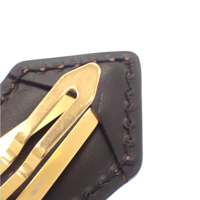ルイヴィトン LOUIS VUITTON バレッタ・LVバックステージミニ M02185 ヘアクリップ モノグラム ブラウン レディース【中古】【Aランク】の画像