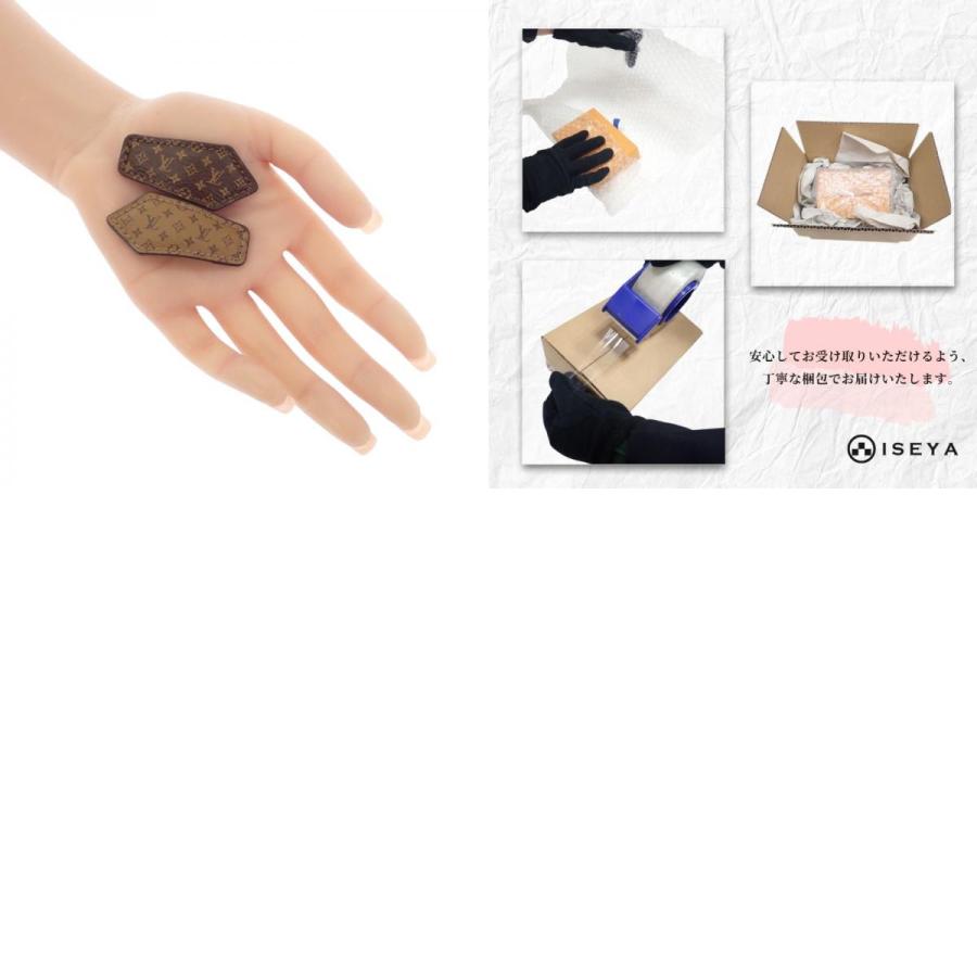 ルイヴィトン LOUIS VUITTON バレッタ・LVバックステージミニ M02185 ヘアクリップ モノグラム ブラウン レディース【中古】【Aランク】の画像