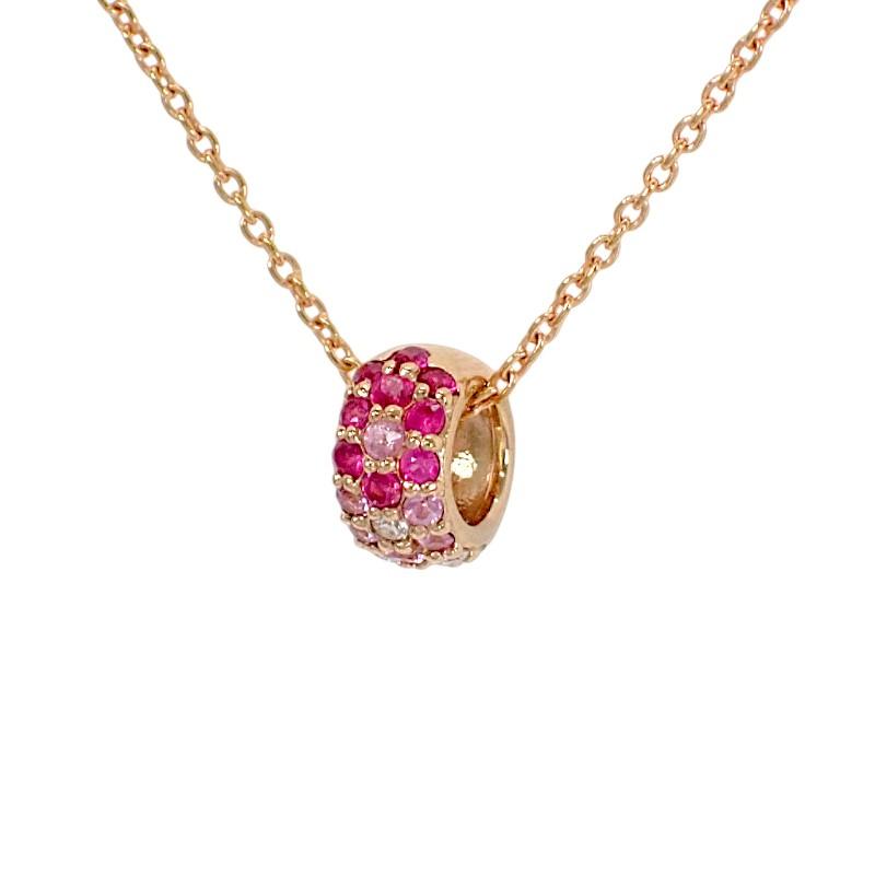 ポンテヴェキオ Ponte Vecchio ROTONDO ロトンド Sサイズ ネックレス 美品 K18PG ダイヤモンド ピンクサファイア【中古】【Aランク】_3