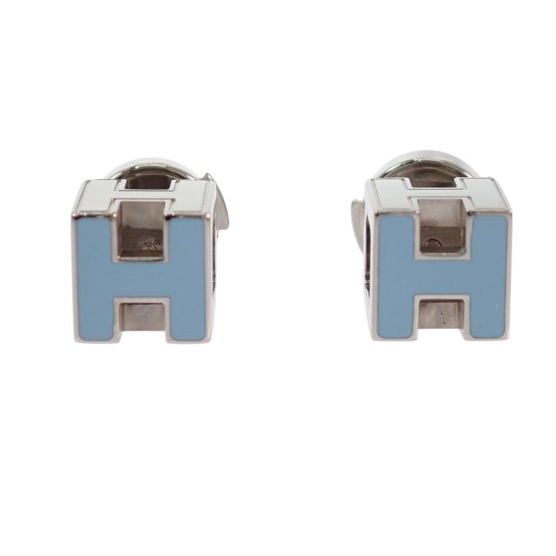 HERMES（エルメス） カージュドアッシュ Hキューブ ピアス 両耳 メタル