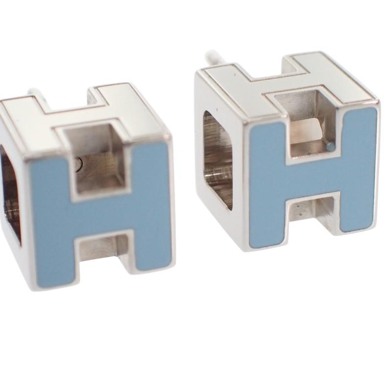 HERMES（エルメス） カージュドアッシュ Hキューブ ピアス 両耳 メタル