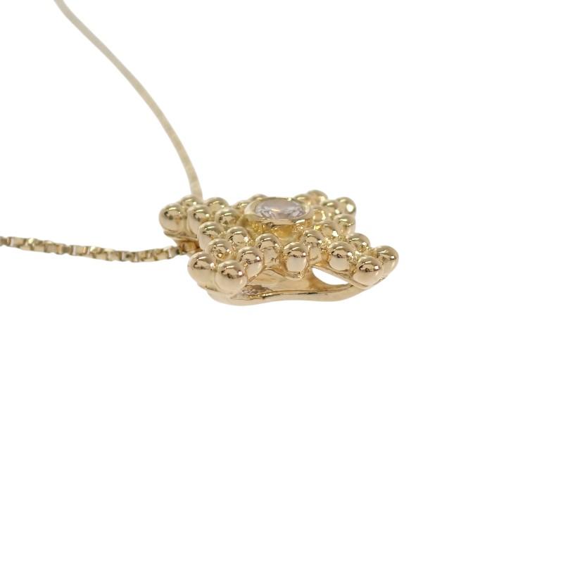 イヴサンローラン YVES SAINT LAURENT クロス ネックレス 18金 K18イエローゴールド ダイヤモンド レディース YSL【中古】【Aランク】の画像