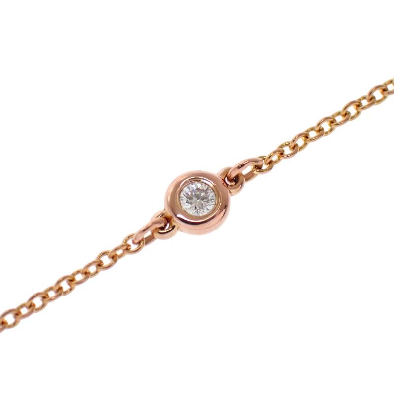 ティファニー TIFFANY&Co. バイザヤード 60141638 ブレスレット K18PG 18金 ピンクゴールド ダイヤモンド レディース【中古】【Aランク】の画像