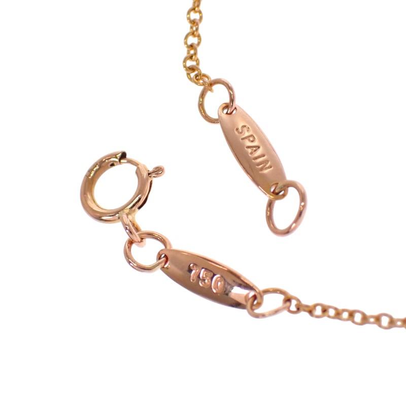 ティファニー TIFFANY&Co. バイザヤード 60141638 ブレスレット K18PG 18金 ピンクゴールド ダイヤモンド レディース【中古】【Aランク】の画像