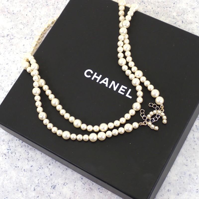CHANEL（シャネル） CHANEL CCパールロング ネックレス メタル 