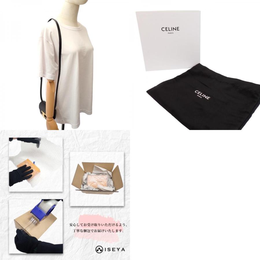 セリーヌ CELINE ミニ クロード ショルダーバッグ カーフ 本革 ブラック ゴールド金具 レディース 付属品付き【中古】【Aランク】の画像
