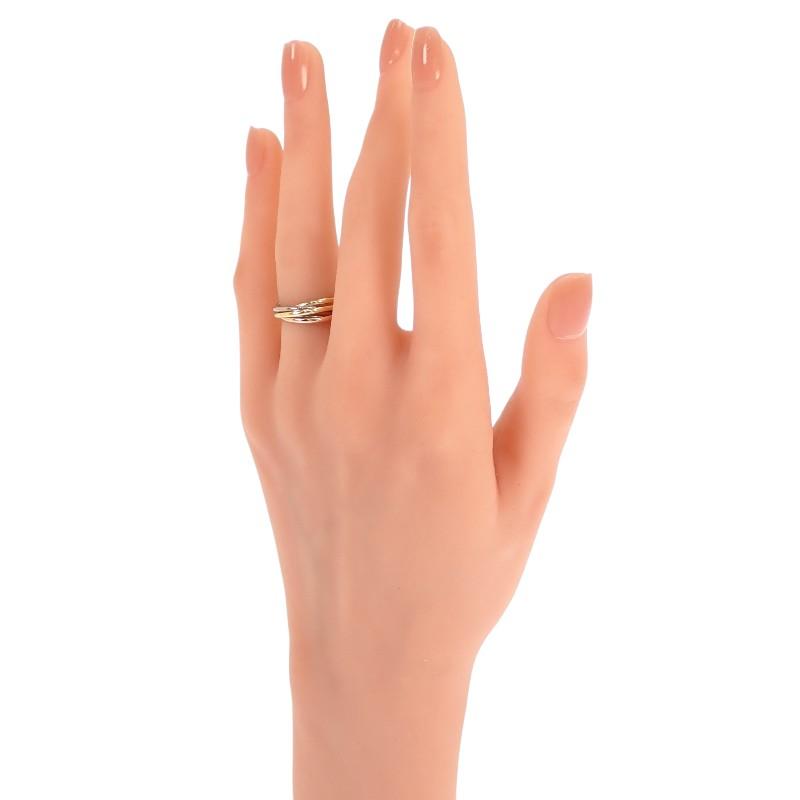 Cartier（カルティエ） トリニティ リング 9号 #49 指輪 5連 K18
