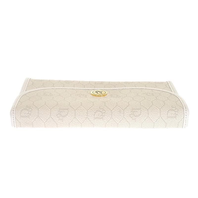 ディオール Dior チェーン ショルダーバッグ PVC レザー ホワイト 白