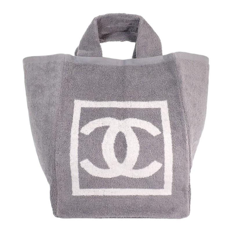シャネル CHANEL スポーツライン トート ショルダー バッグ グレー