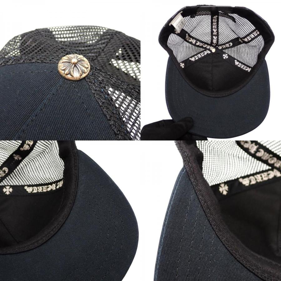 クロムハーツ CHROME HEARTS トラッカーキャップ 2238-304-3401 キャップ コットン ポリエステル ブラック シルバー金具 メンズ【中古】【ABランク】 CHROME HEARTS（クロムハーツ） トラッカーキャップ 2238-304-3401