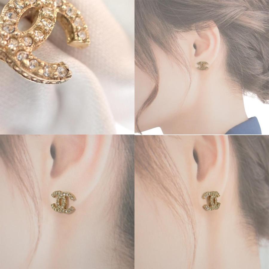 CHANEL（シャネル） ココマークピアス B15C刻印 メタル クリスタル