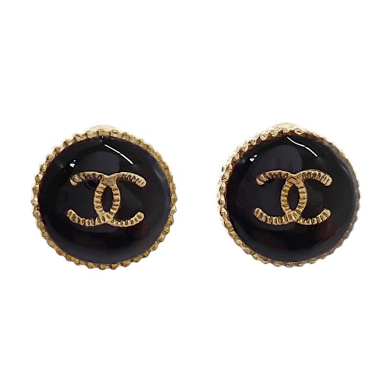 CHANEL（シャネル） ココマーク A95896 ピアス メタル ブラック