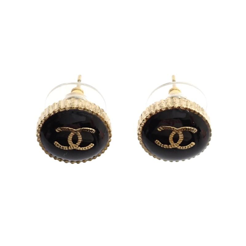 CHANEL（シャネル） ココマーク A95896 ピアス メタル ブラック