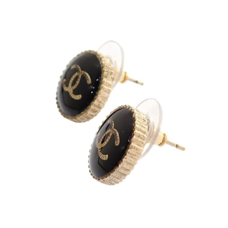 CHANEL（シャネル） ココマーク A95896 ピアス メタル ブラック
