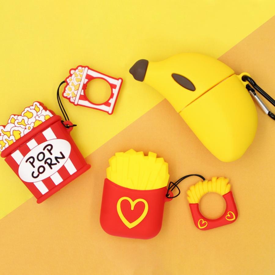 エアーポッズケース 高品質 シリコン 落下防止 Airpod Airpods2 イヤホンカバー 収納ケース デザイン バナナ ポップコーン フライドポテト かわいい シンプル Apd Zealダイレクト 通販 Yahoo ショッピング