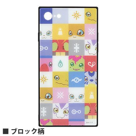 デジモンアドベンチャー Iphonese 第二世代 8 7 対応スクエアガラスケース ドット絵 ブロック柄 デジモン 人気 アニメ ゲーム Dga 07 Zealダイレクト 通販 Yahoo ショッピング
