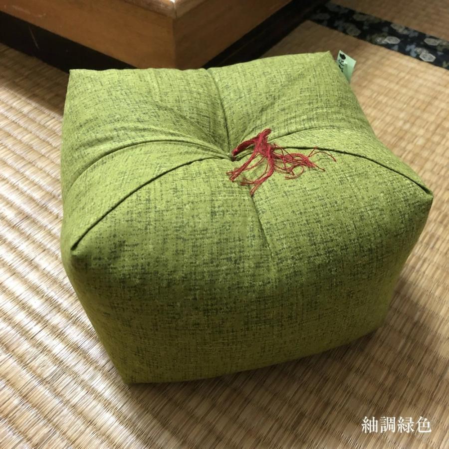 正座クッション そば殻入り 正座椅子【横約22cmx奥行約22cmx高さ約