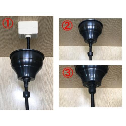 ペンダントライト用 真鍮製 シーリングカップ【生地 古味染め